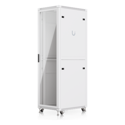 UACC-RACK-42U-800-G - Gabinete Rack de Piso / 42U / 600 x 800 mm (23.6 x 31.5') / Capacidad 800 kg (1,763.7 lb) / Puerta Vidrio Templado / Ventiladores Integrados