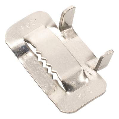 LP-SSBT-34 - Hebilla de Acero Inoxidable / 3/4" / 100 Piezas / Compatible ADSS / Mini-ADSS / Figura 8