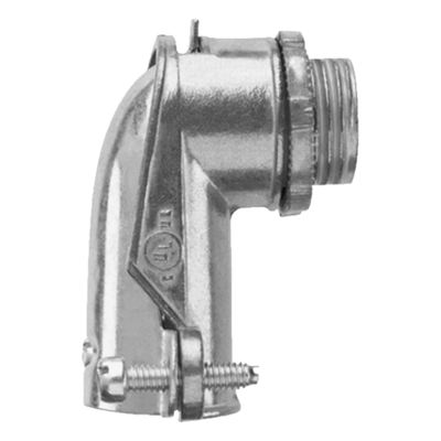 ANC-FXC-34 - Conector Curvo para Tubo Flexible / 3/4" (19 mm) / Diámetro Exterior 41 mm / Longitud 60 mm / NEMA FB-1