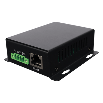 WI-POE62-48V - Inyector PoE Industrial / Entrada 9-42 Vcc / Salida 48V PoE 802.3af/at / Dual RJ45 10/100/1000 Mbps / Rango -20℃ a 70℃