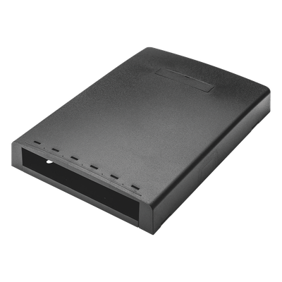 CBXF6BL-AY - Caja de Montaje en Superficie / 6 Puertos Mini-Com / Resguardo de Fibra Óptica / 24 m (78.7 ft) de Almacenamiento / Negro