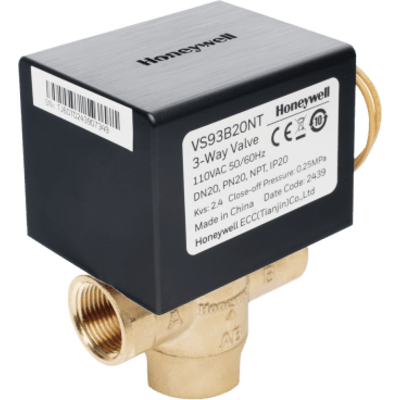 VS92B25NT - Válvula de Control Eléctrica / 2 Vías / Retorno por Resorte / DN25 NPT 1" / 110 V CA / Fan Coil