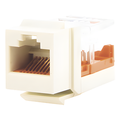 NK5E88MIWY - Jack Keystone / Cat 5e / 8P8C / Leadframe / T568A-B / Sin Blindaje / Blanco Mate