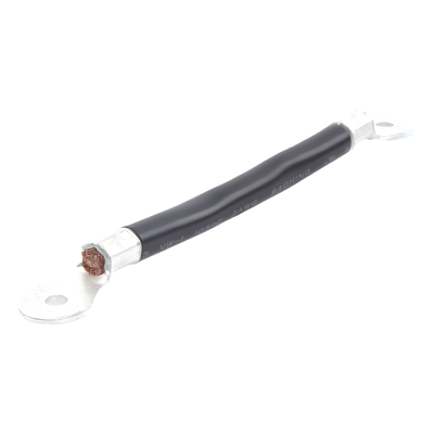 CBL-AWG2-0.2B - Cable de Batería / Calibre 2 AWG / 0.2 m (0.66 ft) / Terminales de Ojo Doble / Serie o Paralelo / Negro