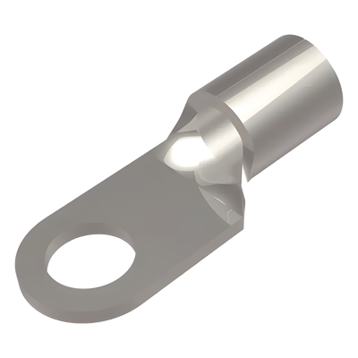 HUB-YAD-6CM-8E-516 - Terminal de Anillo / 6 AWG / Tornillo 5/16" (8 mm) / 600 V / Cobre Estañado / Barril Largo