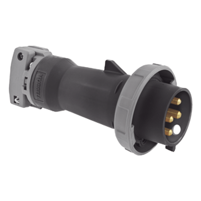 HUB-HBL-460-P5W - Enchufe Macho Pin and Sleeve / 60 A / 600 VCA / Trifásico 3 Polos 4 Hilos / IP67 / -40 °C a 75 °C