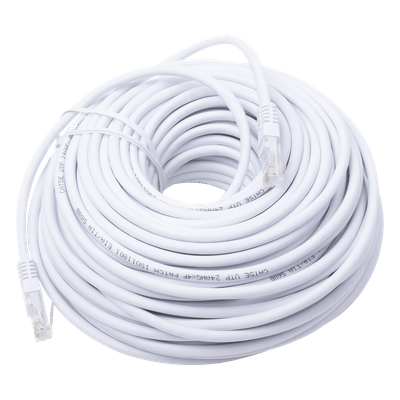 LP-UT3-3000-WH - Cable de Parcheo UTP Cat5e / 30 m (98.43 ft) / 100 Ohm / 10/100Base-T / Blanco