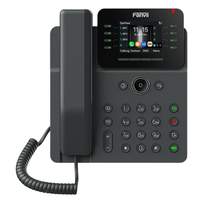V62G - Teléfono IP Empresarial / 12 Líneas SIP / Pantalla Color 2.8" HD 320x240 / Audio HD G.722 y Opus / Conferencia 6 Vías / Bluetooth 5.4 / PoE 802.3af / Gigabit