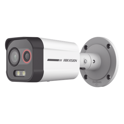 DS-2TD2608-2/QA - Cámara Bala IP Biespectral Térmica y Óptica / Térmica 96 x 72 / Óptica 4 MP ColorVu / VCA Perimetral / IR 30 m (98.4 ft) / IP67 / PoE