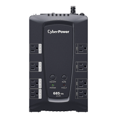 CP685AVRG - UPS de 685 VA/390 W, Topología Línea Interactiva, Entrada 120 Vca NEMA 5-15P, Tipo Gabinete Compacto, Con 8 Tomas NEMA 5-15R