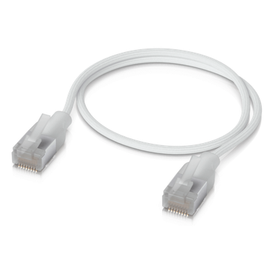 UACC-CABLE-PATCH-EL-C6A-0.3M-W - Patchcord Cat6A / 10G / PoE+++ / Etherlighting / 0.3 m (1 ft) / RJ45 Blindado