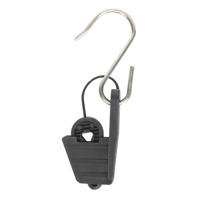 LP-DWC - Tensor para Fibra Óptica / Drop Plana 5x2 mm / Redonda 3 mm / 500 N / 40 g / ABS + Acero Inoxidable 201