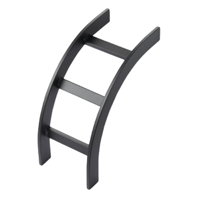 LOB12BLK - Accesorio de Escalerilla / Curva Vertical Exterior / 12 in (305 mm) Ancho / Acero Tubular / Negro RAL 9005