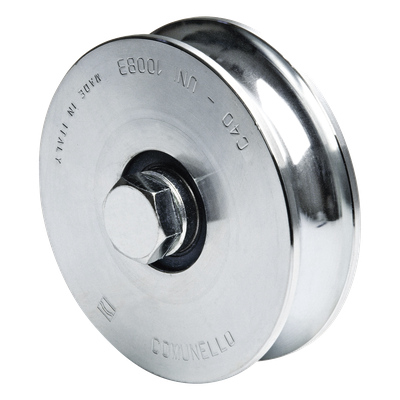 1150-5040-001 - Rueda de 10 cm SIN Soporte / Soporta hasta 425 kg / Canal Tipo "U"