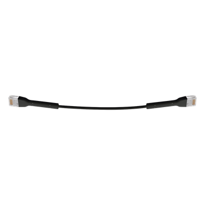 UC-PATCH-RJ45-BK - Cable Ethernet Cat6 / 22 cm (0.72 ft) / RJ45 / Diámetro ultrafino / Color negro