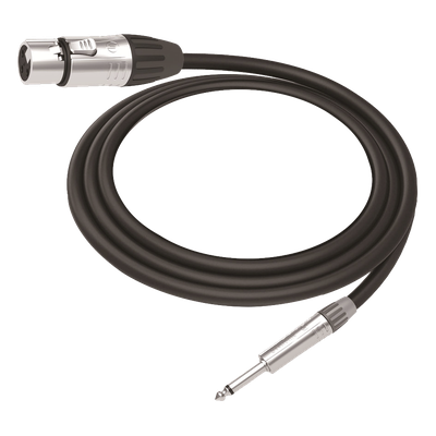 CMC-MF3-PM-L-5M - Cable de Audio / XLR 3 Polos Hembra a Plug 1/4 in Mono / Longitud 5 m (16.4 ft) / Conectores Seetronic Serie M / Blindado