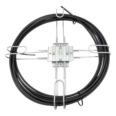 LP-CSB - Raqueta de Almacenamiento de Cable / Poste 300-600 mm / 1-2 ft / Cable ADSS 10-14 mm / Aluminio y Acero Inoxidable
