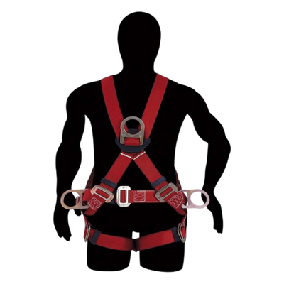 SYS-USA7B - Arnés de Suspensión / Resistencia 3,090 kg / Talla 40-44 / Hebilla Rápida Conexión / Anillo D Forjado / ANSI A10.14 y Z359.1