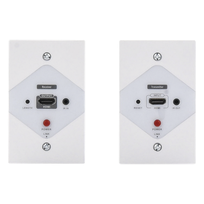 TT372W - Extensor HDMI en Placa de Pared / 1080P @ 60 Hz / 40 m (131.2 ft) / Cat 6/6A/7 / IR Bidireccional / HDCP 1.4a/1.2a / Cero Latencia