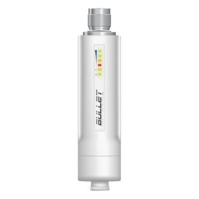 BULLETM2-HP - Radio airMAX / 2.4 GHz / 100 Mbps / PoE 24V / -40°C a 80°C / 152x37x31 mm