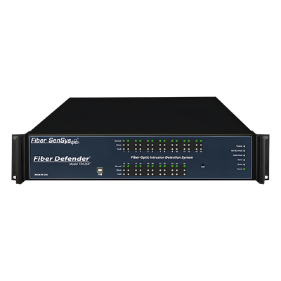 FD-525R - Sensor de Seguridad Perimetral por Fibra Óptica / Hasta 25 Zonas / 0 a 800 m (2,625 pies) de Protección / Rack 19" 2U