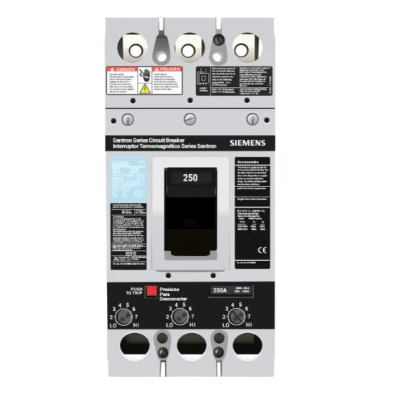 FXD63B250L - Interruptor Termomagnético / 3 Polos / 250 A / 600 V CA / Capacidad Interruptiva 35 kA / Zapatas de Compresión