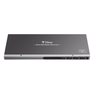 TT-414-V2.0 - MATRICIAL 4 x 4 / 4 Entradas y 4 Salidas en HDMI / 4K × 2K @ 60Hz / 18Gbps / HDMI 2.0 / HDCP 2.2 / 3D / Conmutación por Botón, RS232 o Control Remoto / IDEAL PARA CENTROS DE MONITOREO, COMPARACION Y ANALISIS.