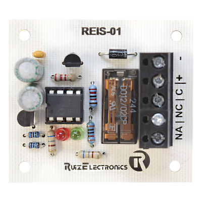 REIS01 - Tarjeta de Control de Voltaje / Automática para Inversores Solares / 12 VDC / Rango 11.4 a 13.05 VDC / Relevador NA-NC / 2 Indicadores Visuales