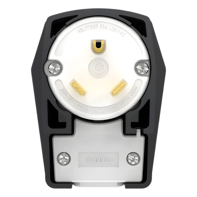 HUB-HBL-TT-30PA - Clavija Industrial Extra Pesada / 30A 125V / NEMA TT-30P / 2 Polos 3 Hilos / UL Tipo 3R / Exterior