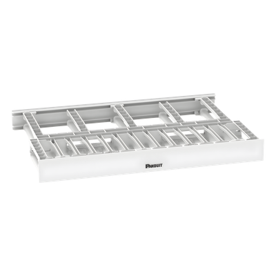 NM1WH - Organizador de Cables Horizontal / Doble Frontal y Posterior / Rack 19in / 1UR / Alta Densidad / ABS