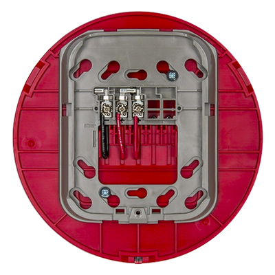 WAV-CRL - Base AV inalámbrica direccionable / Montaje en techo / Color rojo / Red malla Clase A / Serie L System Sensor / Paneles ES-200X, MS-9600