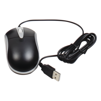 102600256 - Mouse Original USB para DVR / NVR / Compatible con Todas las Marcas del Mercado / HANWHA / HIKVISION / epcom / IDIS / HiLook