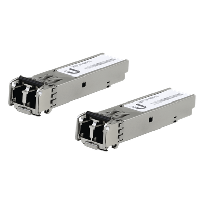UF-MM-1G - UFiber Módulo SFP, transceptor MiniGibic MultiModo 1.25 Gbps, distancia 550m, conectores LC, paquete de 2 piezas