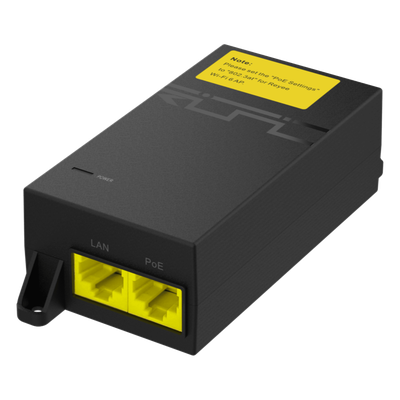 RG-POE-AT30 - Inyector PoE Pasivo / Gigabit 1G / 52 V / 30 W / Protección 2000 A / RJ45 Blindado