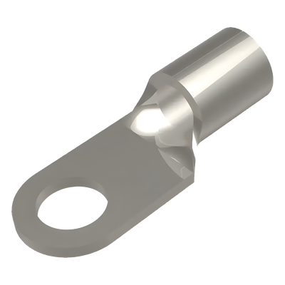 HUB-YAD-8CM-10E-38 - Terminal de Anillo / Barril Largo / 3/8 in (10 mm) / 12-10 AWG / Cobre Galvanizado