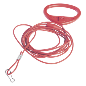 NX0073 - Tirador de Emergencia para Baño Hospitalario / Cordón Antibacteriano 2 m (6.6 ft) / Broche Antiestrangulamiento / Activación Desde el Suelo