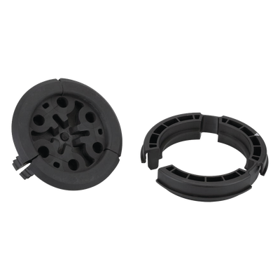 SEC-638 - Bota Pasamuro / 4 Pulgadas / 6 Orificios 3/8" / TPE Resistente UV / SnapSeal / Sellado Hermético