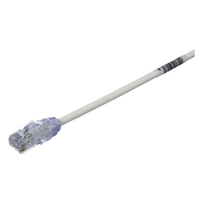 UTP28X1 - Cable de Parcheo UTP / Cat6A 500 MHz / 28AWG Diámetro Reducido / CM-LSZH Doble Clasificación / 0.3 m (1 pie) / PoE 802.3bt