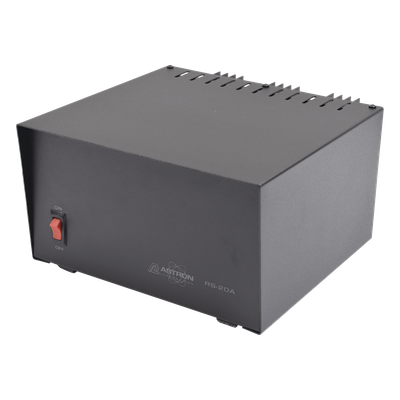 RS-20A - Fuente de Poder Lineal / 13.8 VCC / 16 A Continuos / 20 A Máximo / 115 VCA Entrada / 0.76 x 0.44 x 0.86 pies / 18.1 lbs