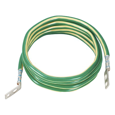 GJ6144UH - Jumper de Aterrizaje / 6 AWG / 3.6 m (11.8 ft) / Terminal Doblada 45° / Terminal Recta / Cobre Preterminado