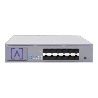 S12 - Switch de Distribución / 12 Puertos SFP+ / 10 Gbps por Puerto / 240 Gbps Switching / 120 Gbps Throughput / Gestión Cloud / Bluetooth / Rack 1U