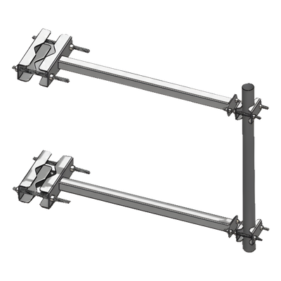 STAB-L1 - Brazo Lateral para Torre Autosoportada / Tubo 2' Cédula 30 / Altura 60 cm / Separación 60 cm / Acero ASTM A-36 / Galvanizado por Inmersión