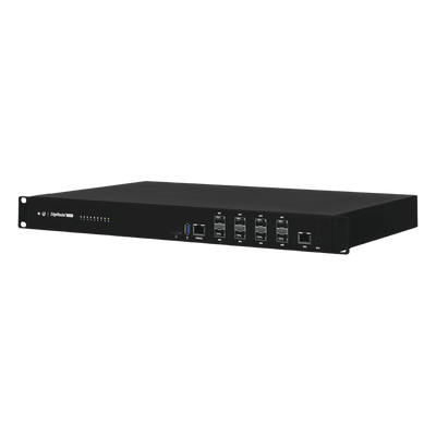 ER-8-XG - Router Edge / 8 Puertos SFP+ 10 Gbps / 1 Puerto RJ45 Gigabit / Throughput 80 Gbps / 16 Núcleos / 16 GB RAM / Hot-Swappable