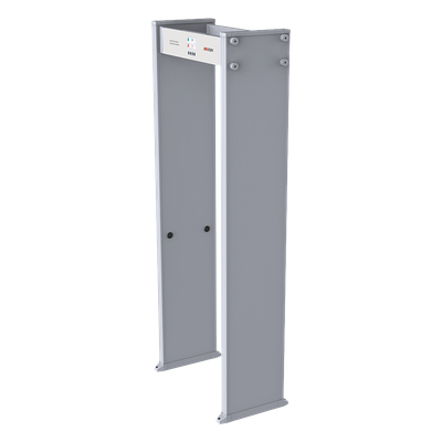 ISD-SMG112-NW - Arco Detector de Metales de 12 Zonas / Pantalla LCD 4.3" / Conteo de Personas / Red Ethernet / 255 Niveles Sensibilidad