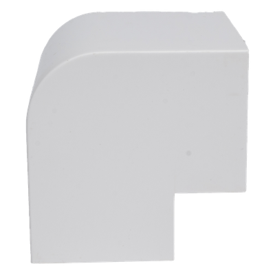 TMK-4577-EE - Esquinero Exterior / PVC Autoextinguible / Compatible Canaleta TMK-4577 / Resistente UV y Humedad / Color Blanco
