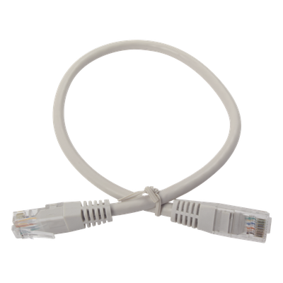 LPUT6040CS - Cable de Parcheo UTP Cruzado Cat6 / 0.4m (1.31 ft) / Sin Blindaje / RJ45 8(8) / Gris