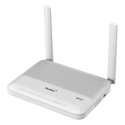 HG6144F - ONU GPON / Wi-Fi 6 1800 Mbps / 4 Puertos Gigabit / 1 POTS / 1 CATV RF / 1 USB / SC/APC / 2 Antenas 5 dBi