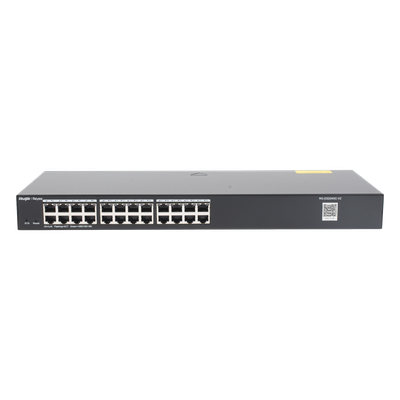 RG-ES224GC-V2 - Switch Administrable / 24 Puertos Gigabit / Auto-Negociación / Gestión en la Nube / Montaje Rack / Compatible CCTV