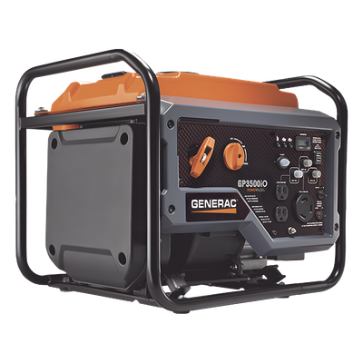 GP3500IO - Generador Inversor Portátil a Gasolina / 3 kW / 120Vca / Arranque Manual / Ultrasilencioso / 50% Más Capacidad de Arranque / Pantalla LCD / Puertos USB