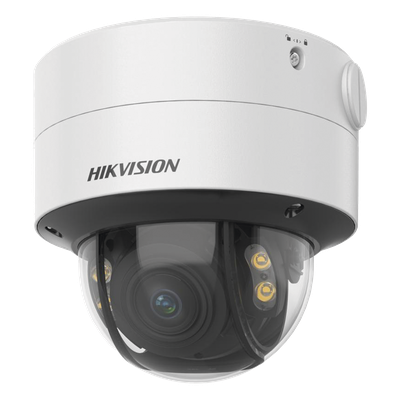 DS-2CD2747G2T-LZS(C) - Cámara Domo IP / 4 Megapixel / ColorVu 24/7 / Lente 2.8-12 mm / Luz Blanca 40 m (131.2 ft) / WDR 130 dB / AcuSense / IP67 / IK10